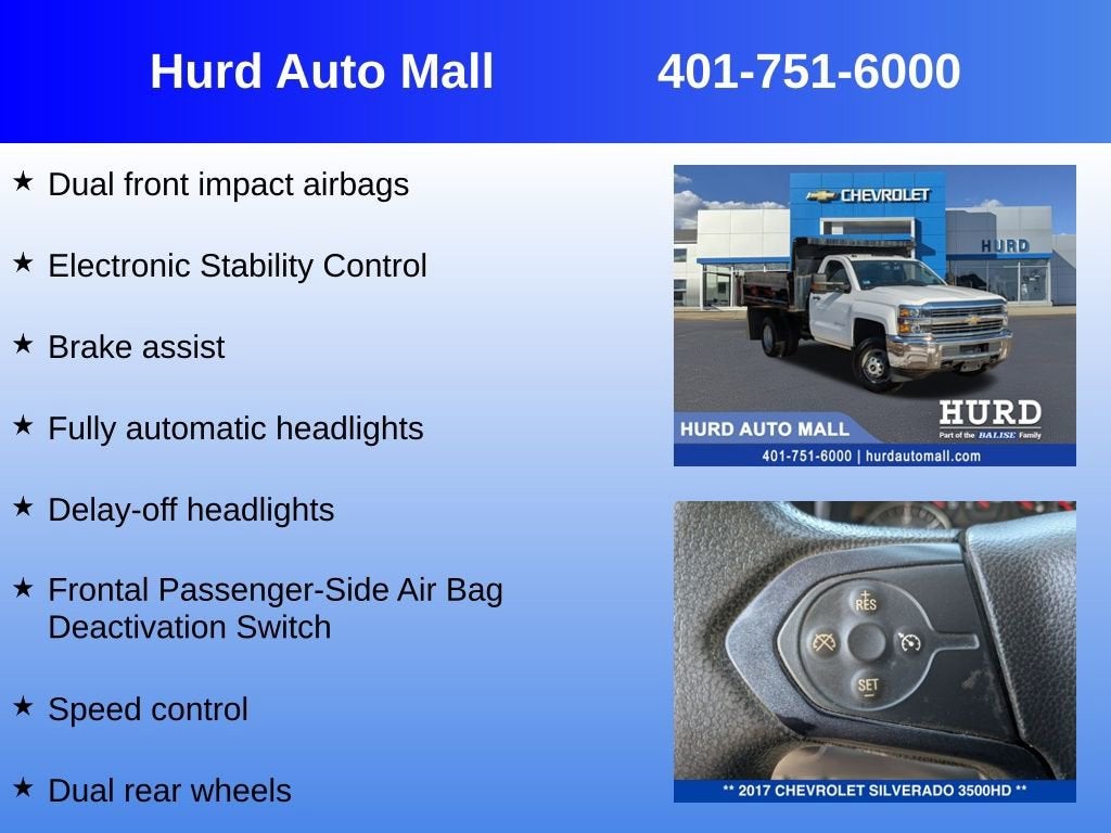 2017 Chevrolet Silverado 3500 HD Chassis Cab Work Truck