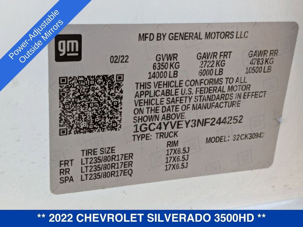 2022 Chevrolet Silverado 3500 HD High Country DRW