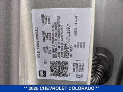 2026 Chevrolet Colorado Trail Boss