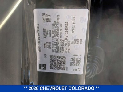 2026 Chevrolet Colorado Trail Boss