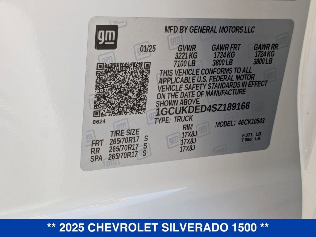 2025 Chevrolet Silverado 1500 LT
