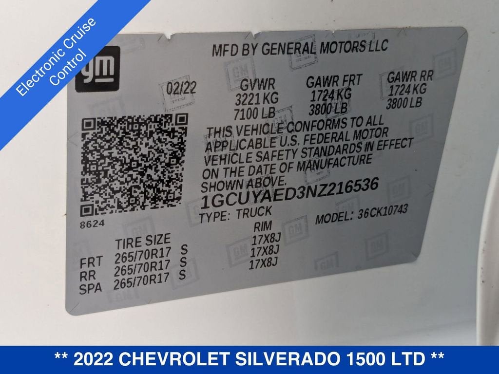 2022 Chevrolet Silverado 1500 LTD WT