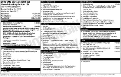 2025 GMC Sierra 3500 HD Chassis Cab Pro