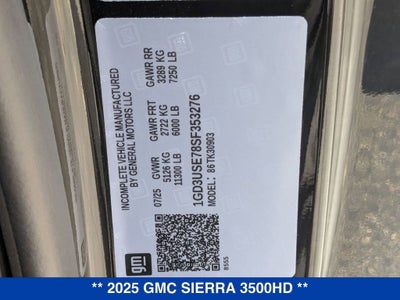 2025 GMC Sierra 3500 HD Pro