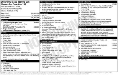 2025 GMC Sierra 3500 HD Chassis Cab Pro