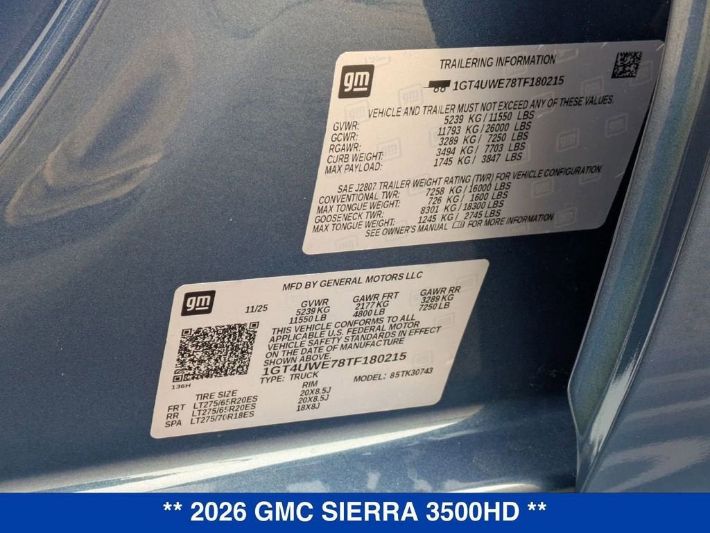 2026 GMC Sierra 3500 HD Denali