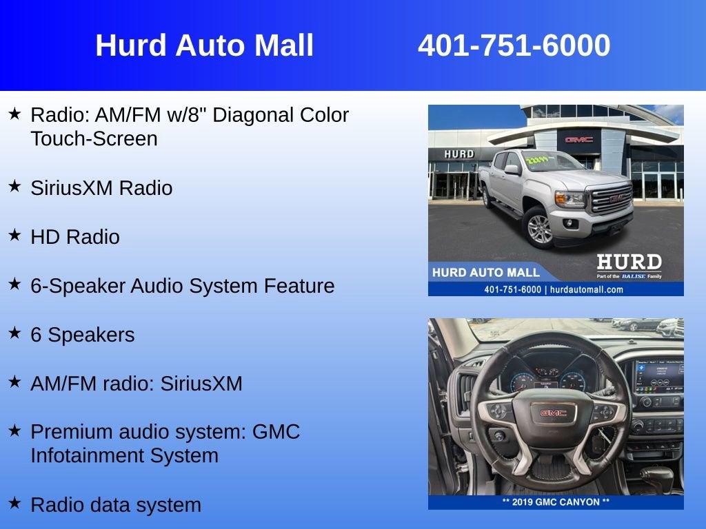 2019 GMC Canyon 4WD SLE