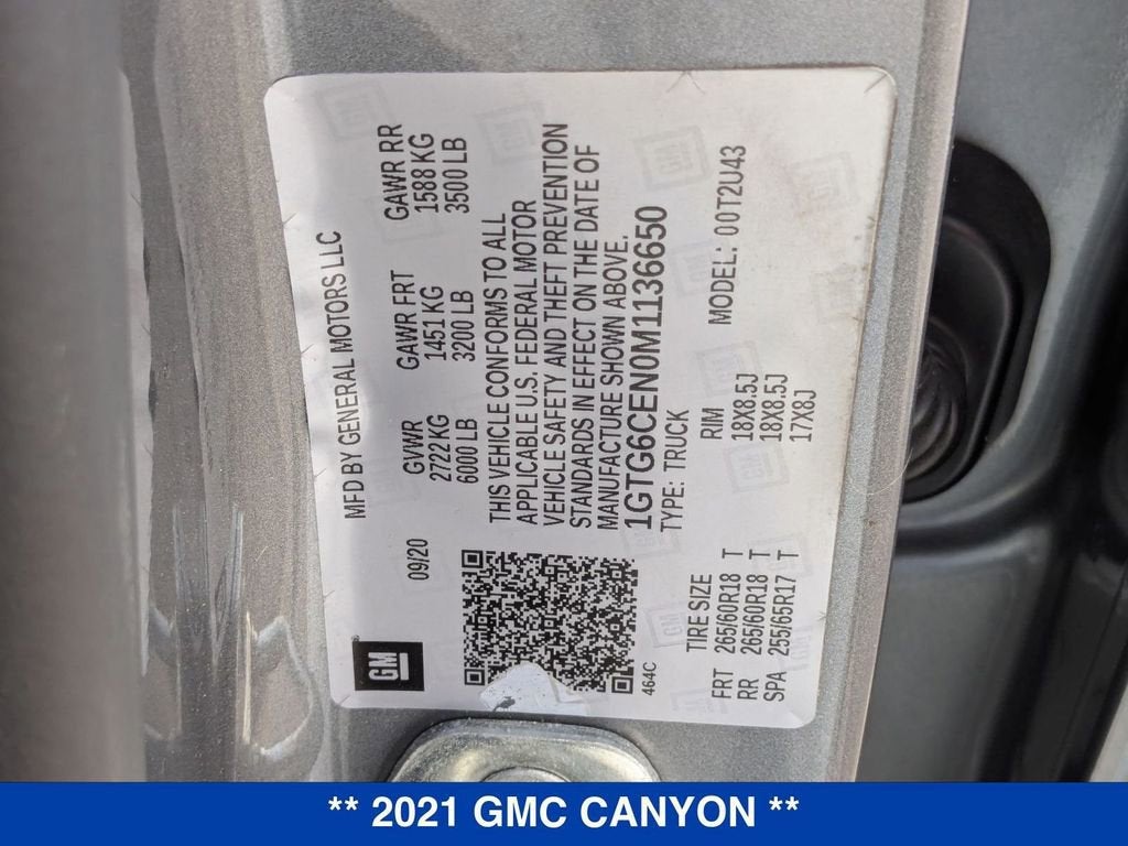 2021 GMC Canyon Elevation