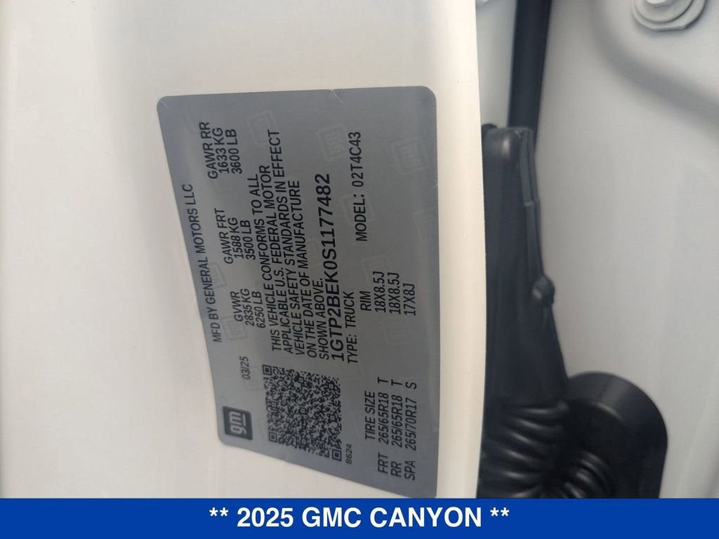 2025 GMC Canyon Elevation