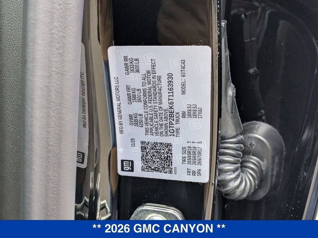 2026 GMC Canyon Elevation