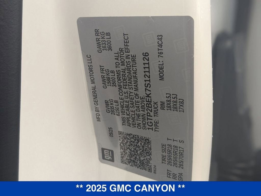 2025 GMC Canyon Elevation