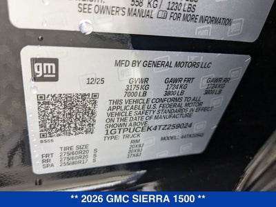 2026 GMC Sierra 1500 Elevation