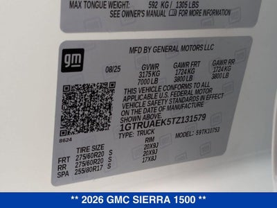 2026 GMC Sierra 1500 Pro