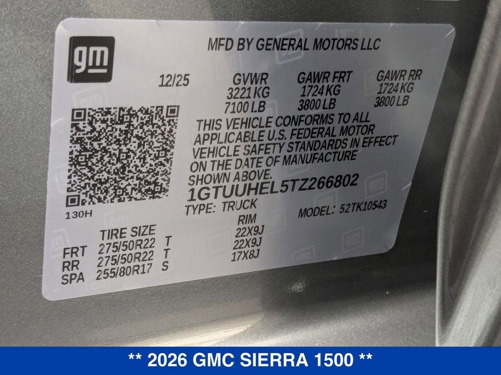 2026 GMC Sierra 1500 Denali Ultimate