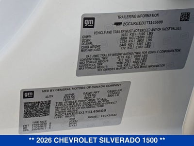 2026 Chevrolet Silverado 1500 RST