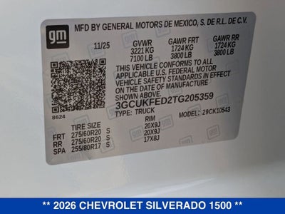 2026 Chevrolet Silverado 1500 LT Trail Boss