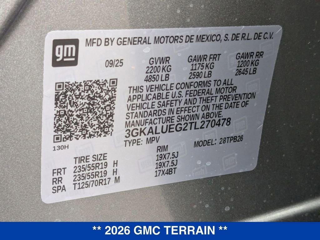 2026 GMC Terrain Elevation