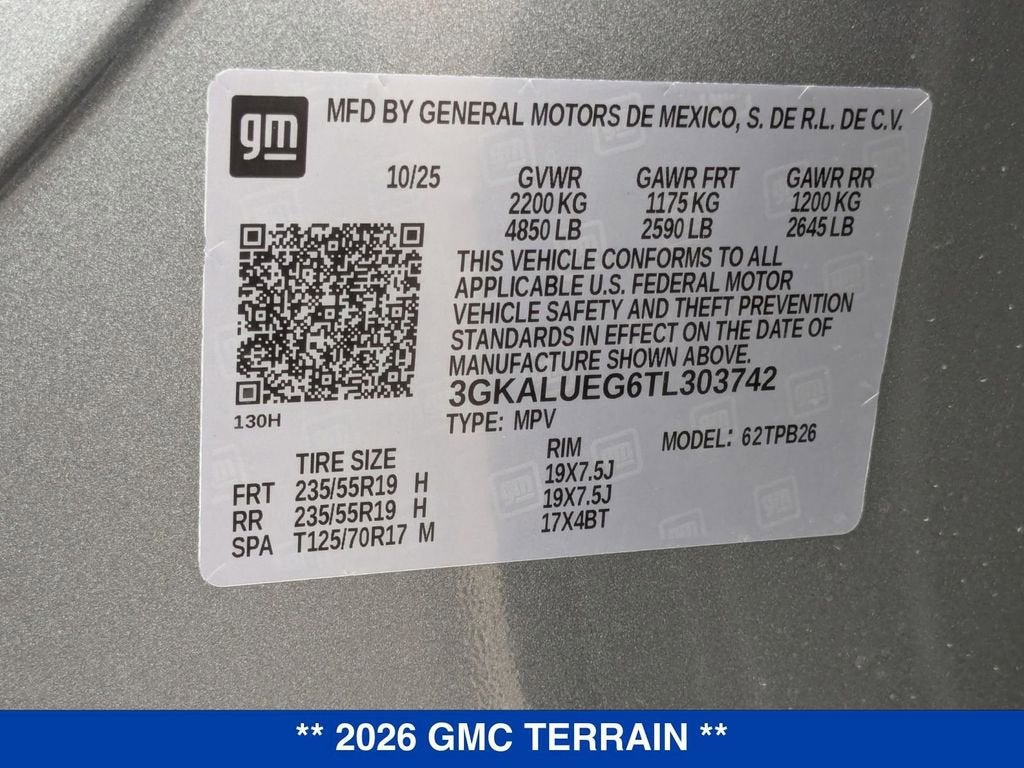 2026 GMC Terrain Elevation