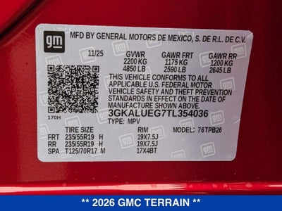 2026 GMC Terrain Elevation