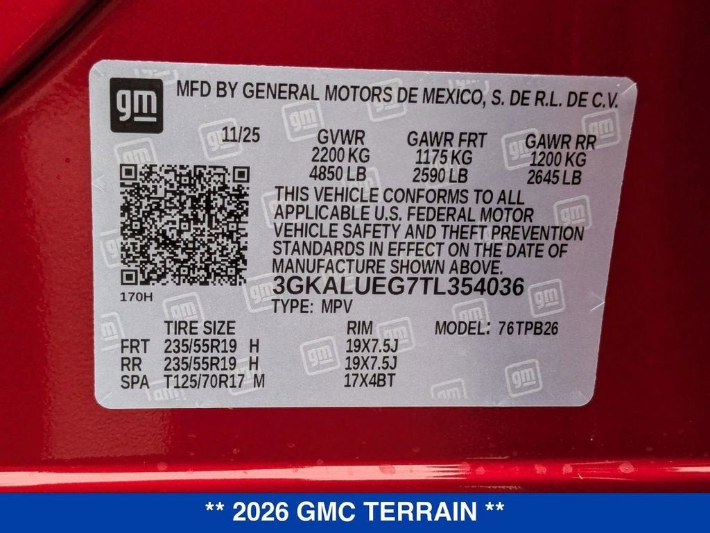 2026 GMC Terrain Elevation
