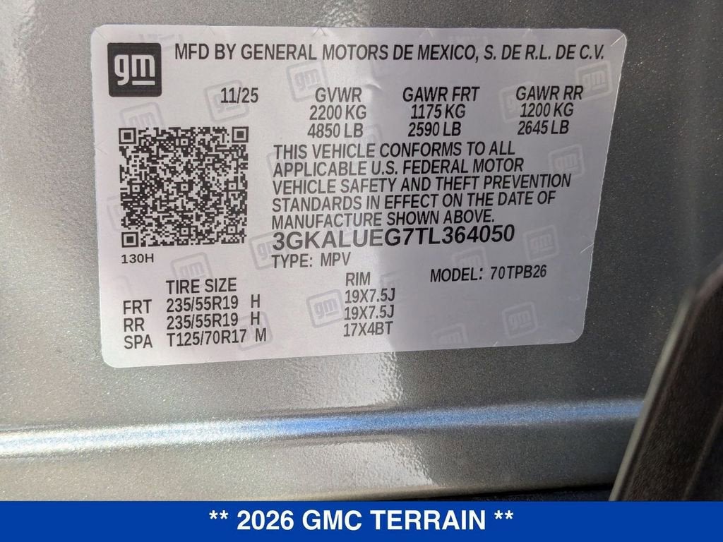 2026 GMC Terrain Elevation