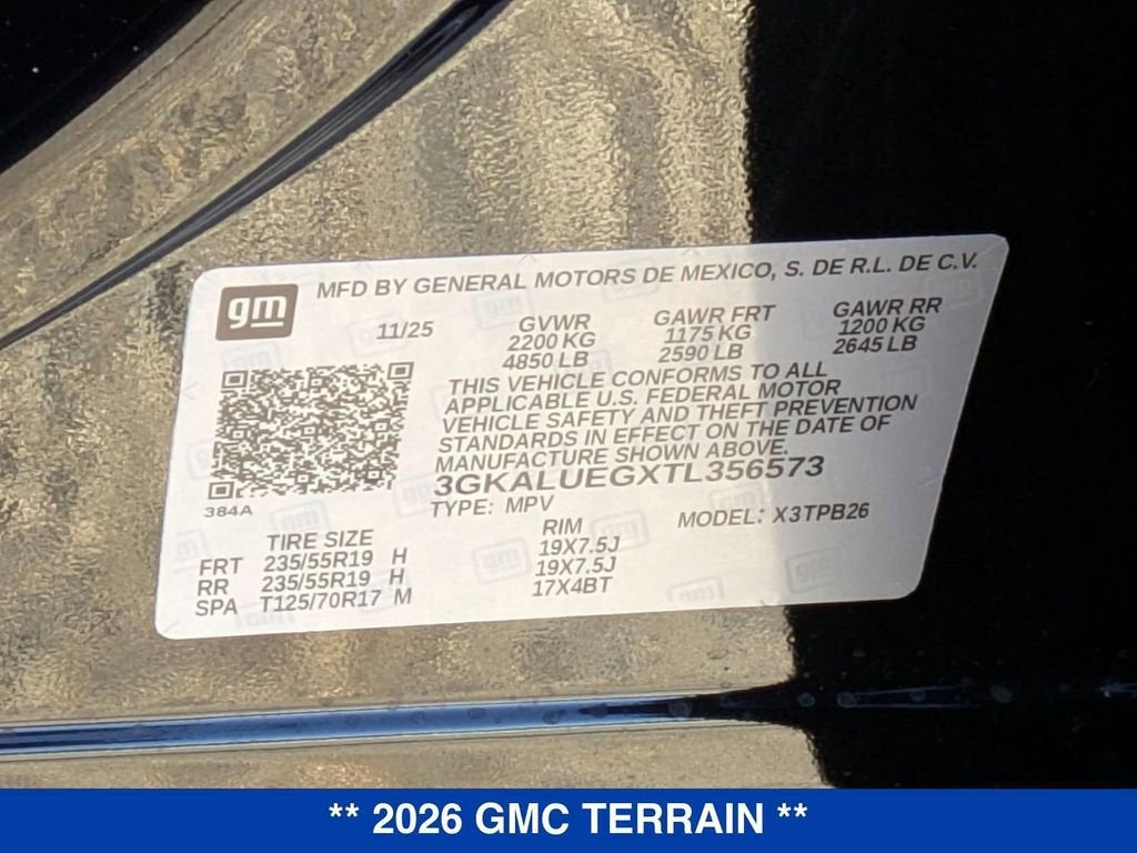 2026 GMC Terrain Elevation
