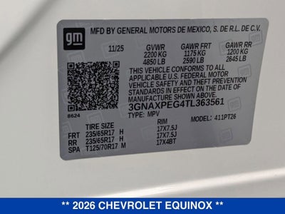 2026 Chevrolet Equinox LT