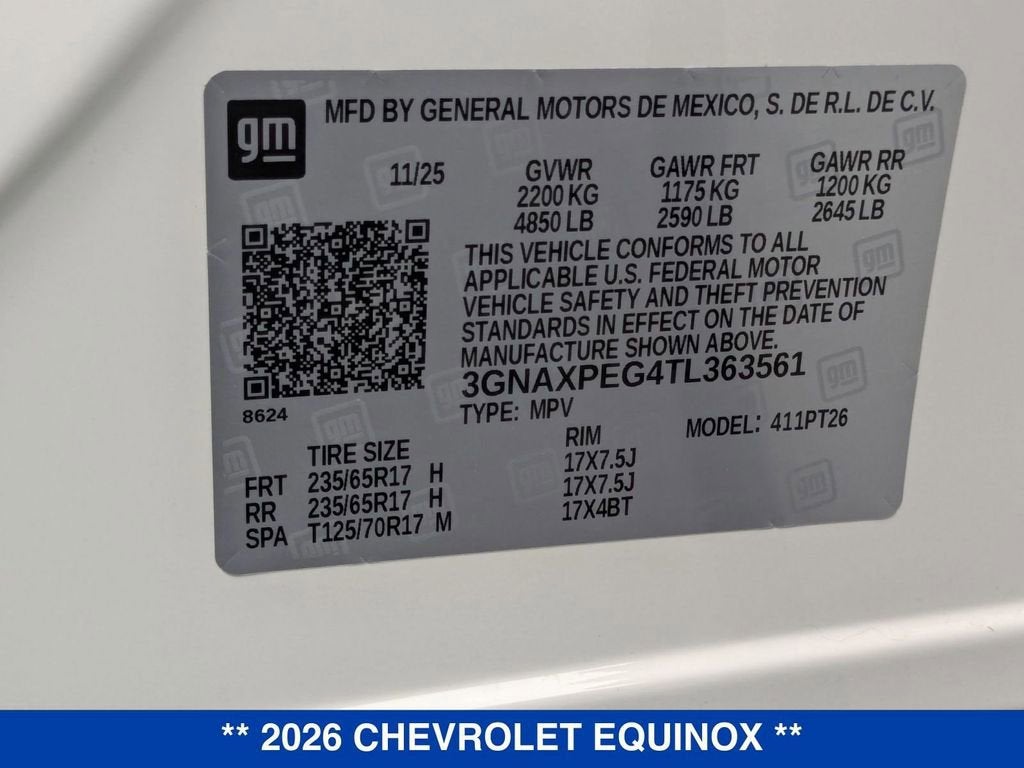 2026 Chevrolet Equinox LT