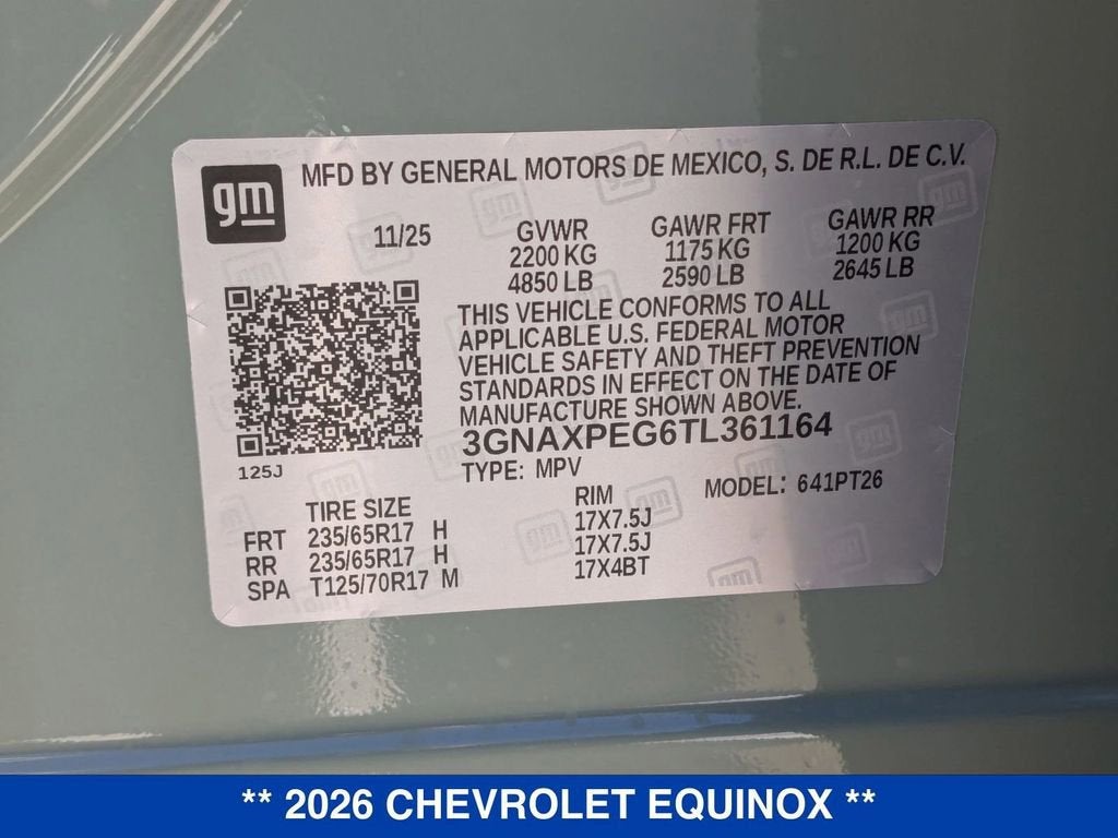 2026 Chevrolet Equinox LT