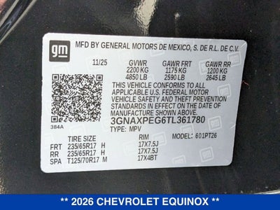 2026 Chevrolet Equinox LT