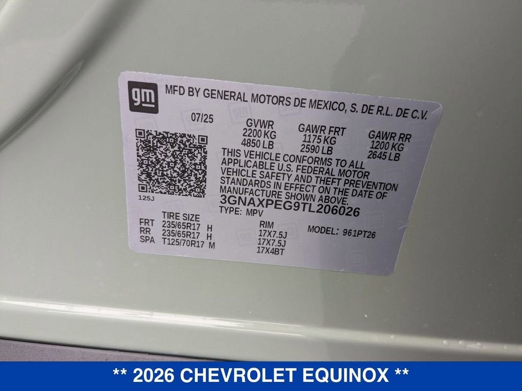 2026 Chevrolet Equinox LT