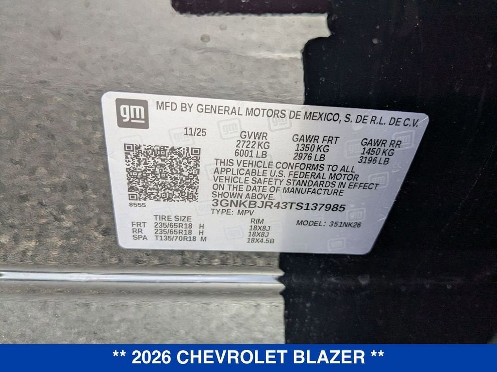 2026 Chevrolet Blazer 3LT