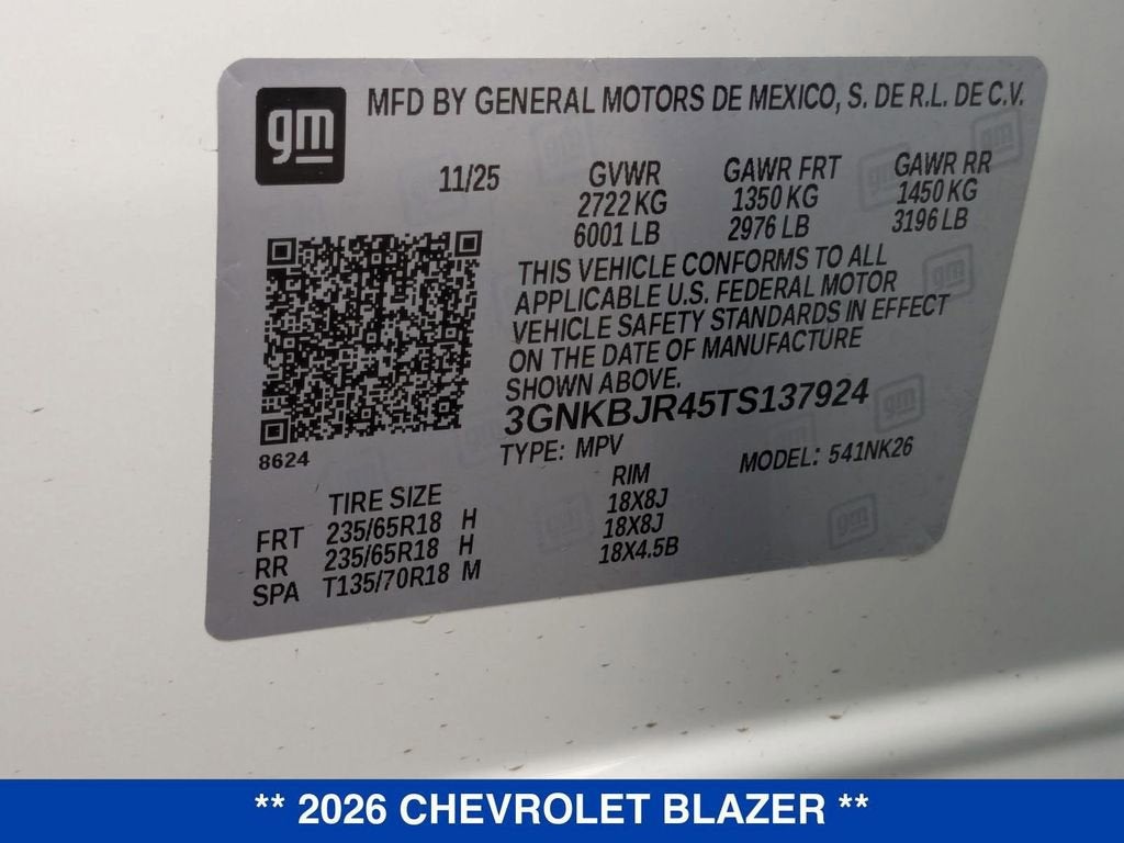 2026 Chevrolet Blazer 3LT