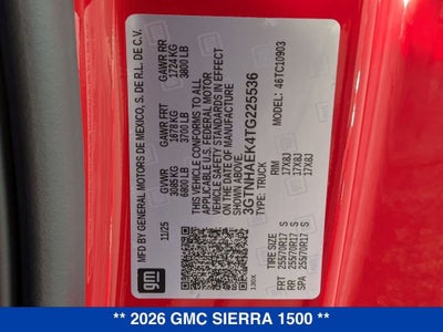 2026 GMC Sierra 1500 Pro