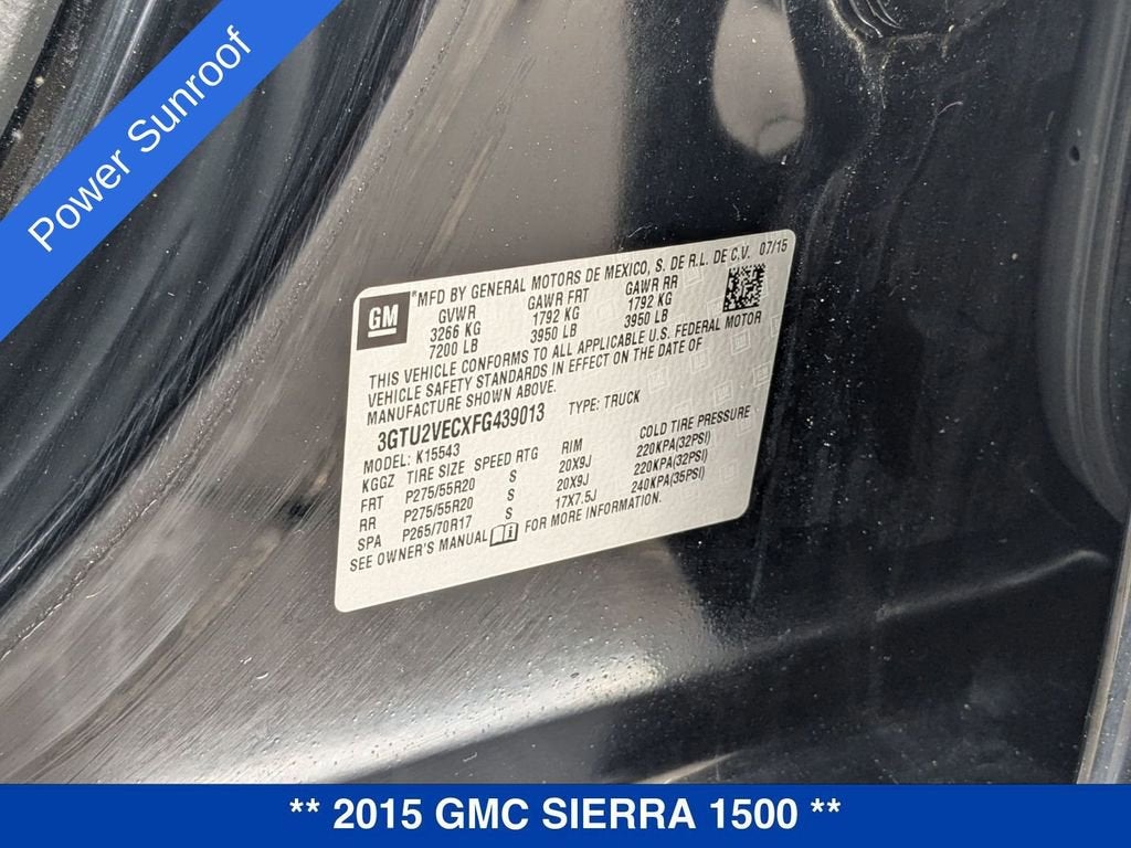 2015 GMC Sierra 1500 SLT