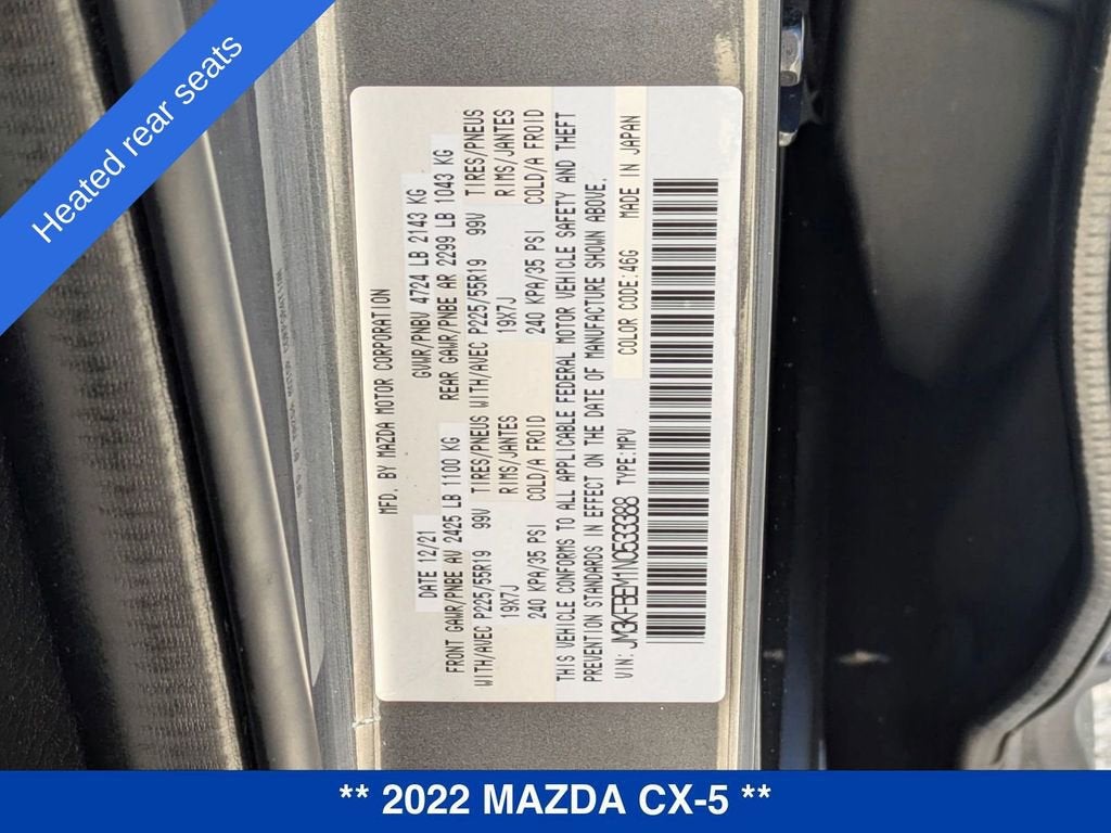 2022 Mazda Mazda CX-5 2.5 S Premium Plus Package