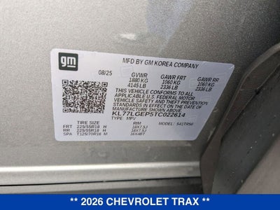 2026 Chevrolet Trax 1RS