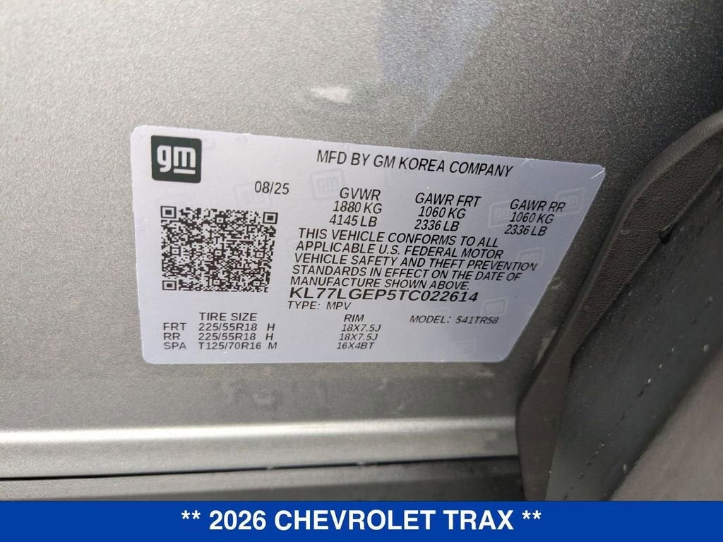 2026 Chevrolet Trax 1RS