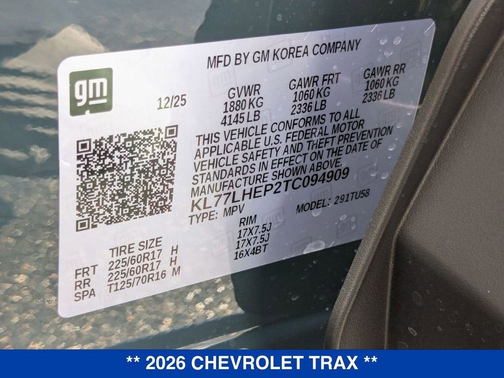 2026 Chevrolet Trax LT