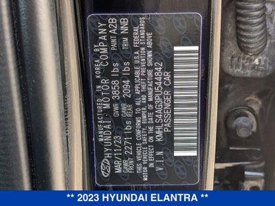 2023 Hyundai Elantra SEL