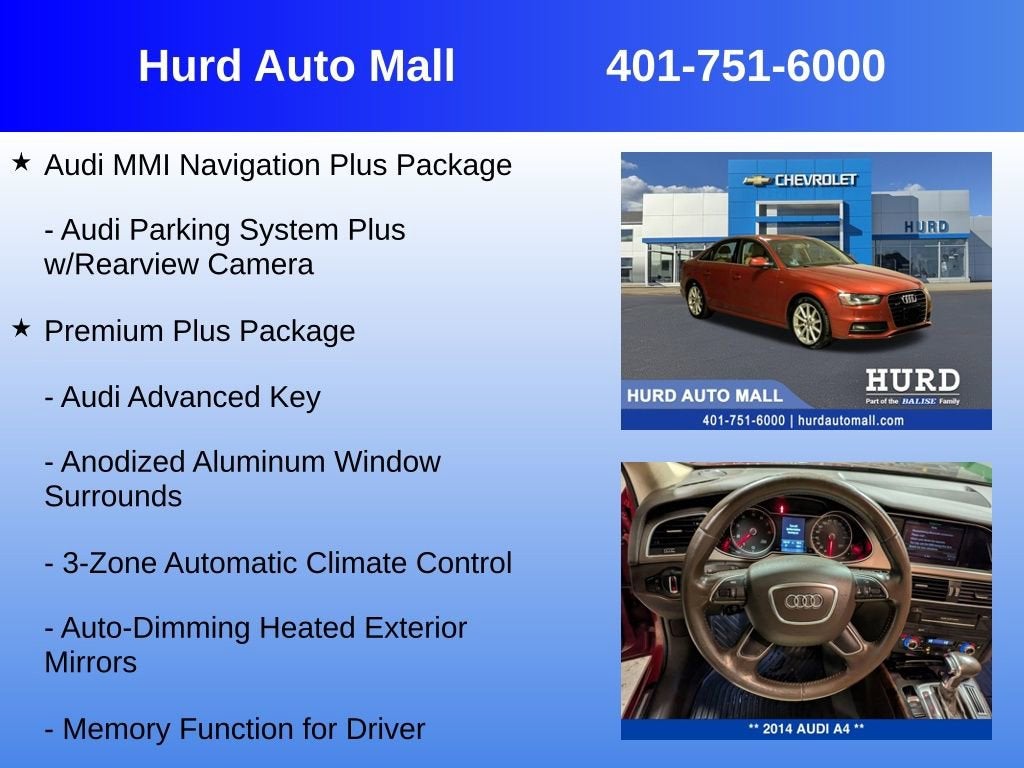 2014 Audi A4 Premium Plus