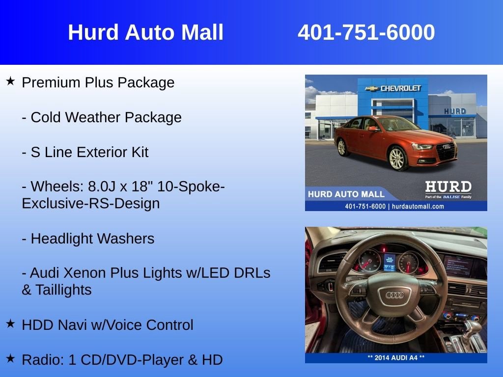 2014 Audi A4 Premium Plus