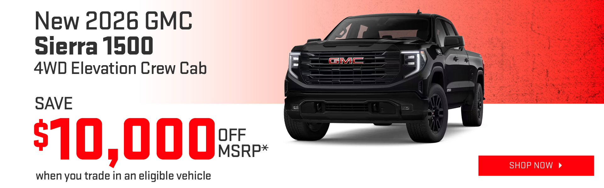 New 2026 GMC Sierra 1500 4WD Elevation Crew Cab