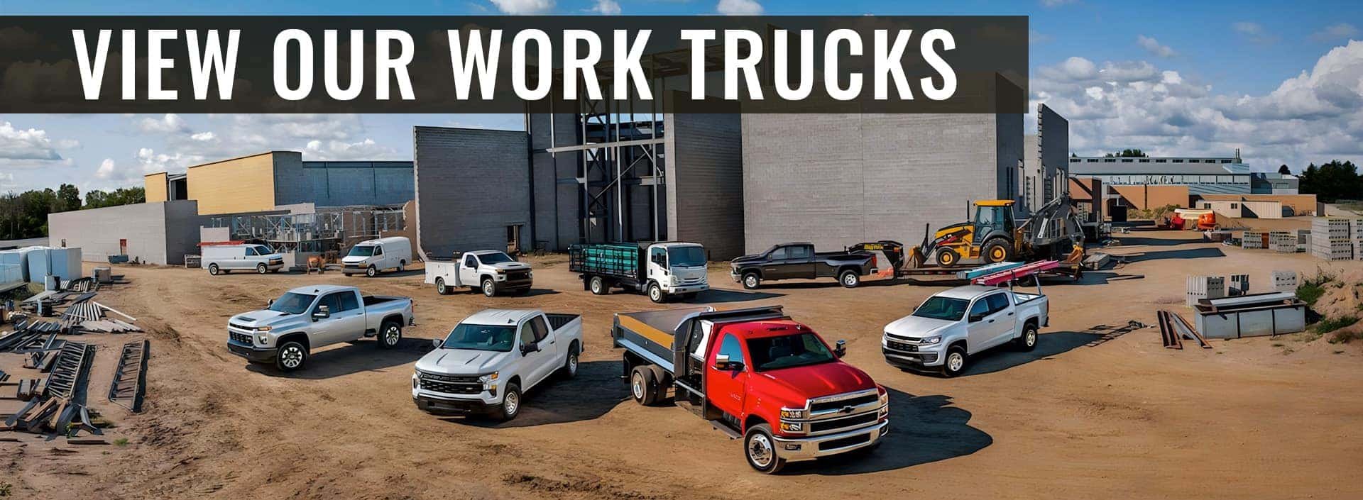 View our work trucks at Hurd Auto Mall in Johnston RI