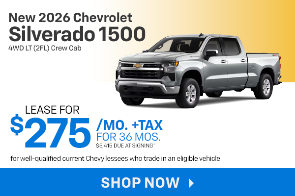 New 2026 Chevrolet Silverado 1500 4WD LT (2FL) Crew Cab