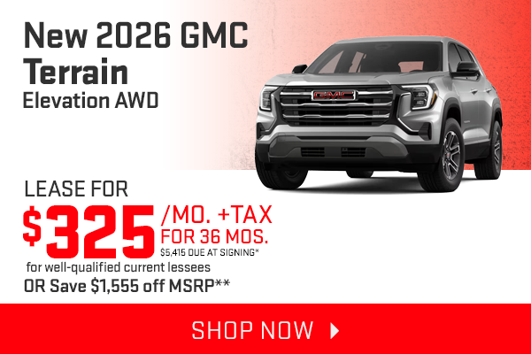 New 2026 GMC Terrain Elevation AWD